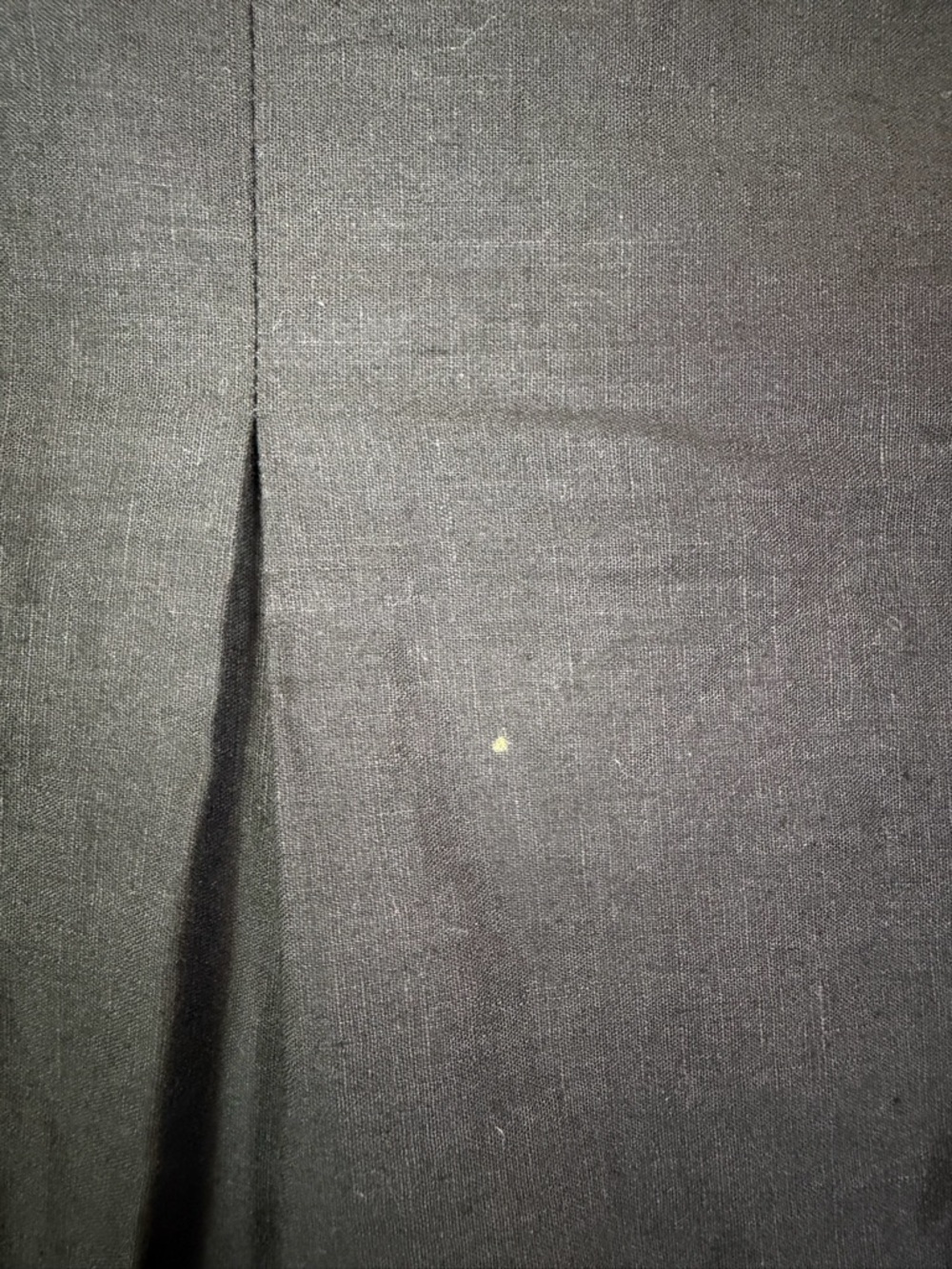 LOFT Black Linen Blend Embroidered A-Line Skirt 16 Boho - Picture 7 of 12